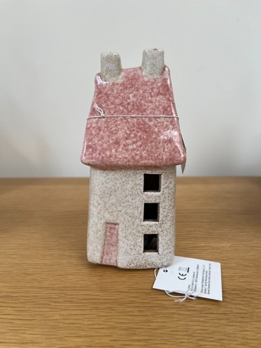 Led ceramic house - led, 12cm