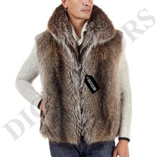 Men's Natural Raccoon Fur