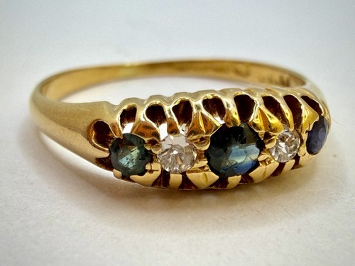 Victorian 18ct gold - gold, sapphire