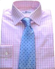 Andrew McDowall-Laine Taylor Pink gingham check cotton shirts