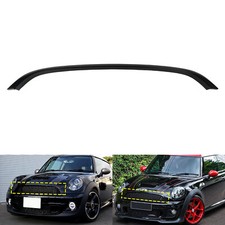 For Mini Cooper R55 R56 R57 R58 R59 Gloss Black Upper Grille Trim Hood Molding