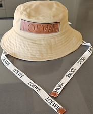 Loewe Beige Cotton Bucket Hat