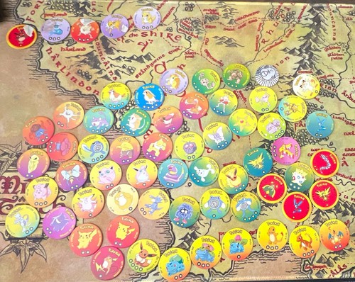 Pokémon 1999 pog - 1999, pog/tazo
