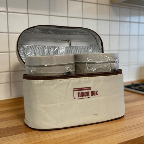 Thermal lunch bag with food - thermal,