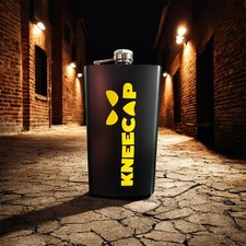 Kneecap Hip Flask, Gift Bag &