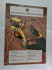 1990 JCB 712 Articulated Dump Truck Information/Sales Brochure