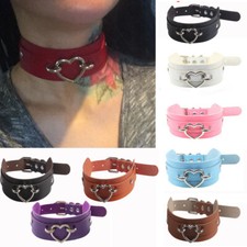 Women Choker Punk Faux Leather