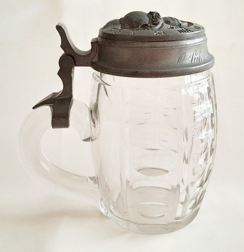 Antique german beer stein - antique, ¼l