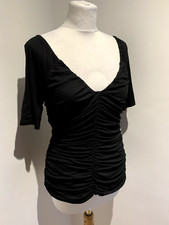 Mint Velvet Blouse Top Black