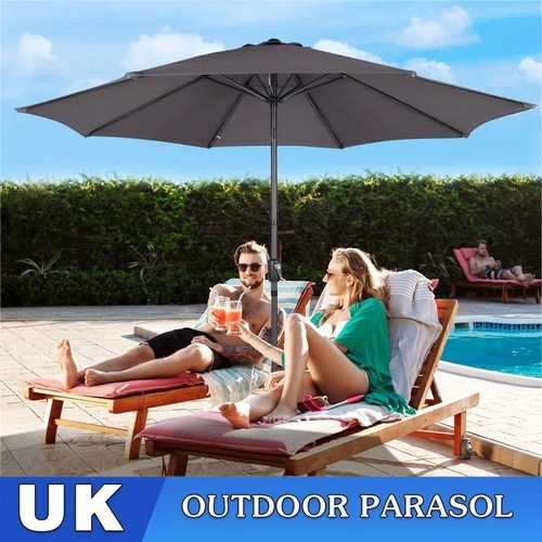 Round garden parasol - garden,