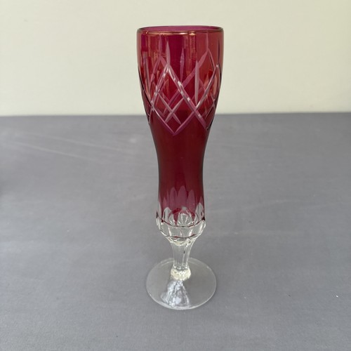 Cranberry cut clear czech - cranberry,