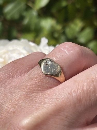 Vintage 9ct gold - gold, diamond