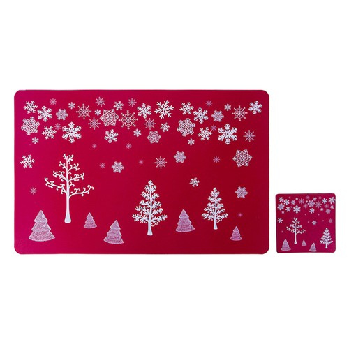 Pcs christmas table mats - 12,