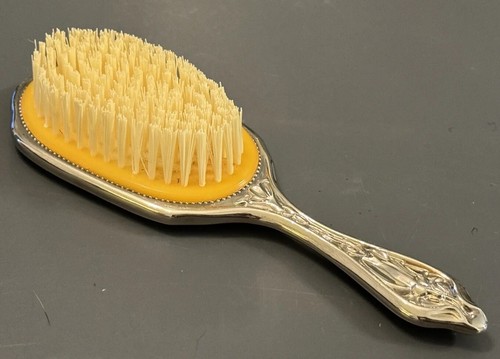 Vintage chrome hair brush - chrome,