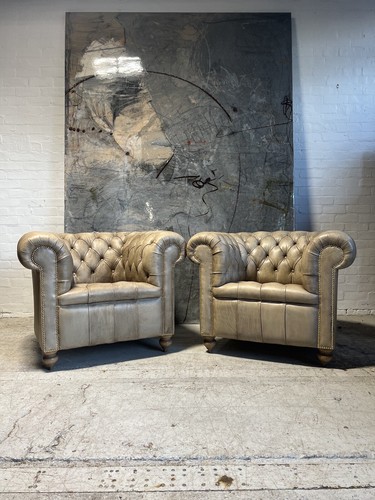Pair restored midc leather - restored,