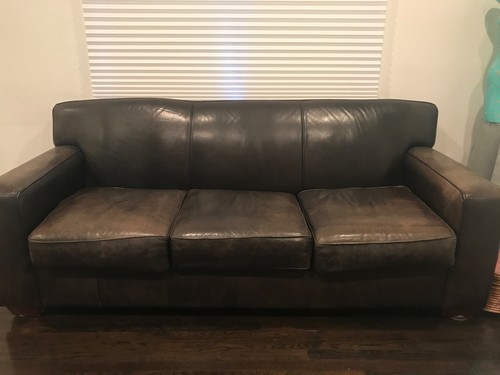 Bauhaus leather sofa - leather,