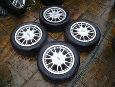 FORD PUMA BLACK LTD EDITION / MONDEO MK2 GHIA 15" ALLOY WHEELS AND TYRES x 4