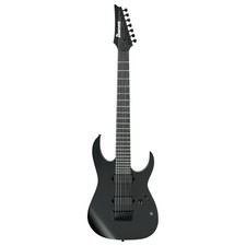 Ibanez RGIXL7-BKF Iron Label Series 7-string Electric Guitar Black Flat Color