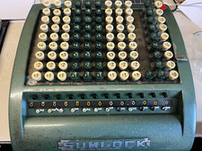 Vintage Sumlock MECHANICAL Comptometer/Calculator Retro Bell punch Company