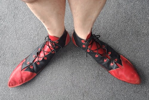 1980s clown shoes 42cm - , 16.5"