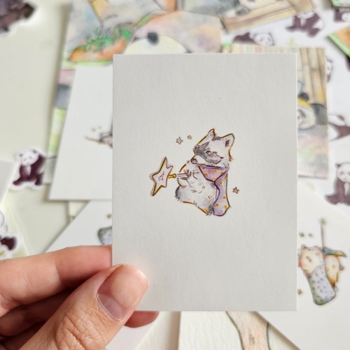Aceo print painting wizard - aceo,