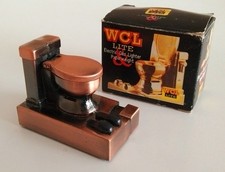 Vintage Toilet Electric Gas Lighter Boxed Retro Desktop WCL Lite Secret Santa