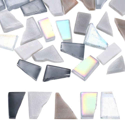 Irregular glass mosaic tiles - irregular,