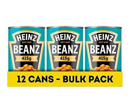 Heinz baked beans 12x415g free - baked,