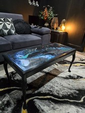 Unique resin coffee table