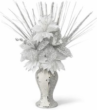 Silver crushed diamond white - silver,