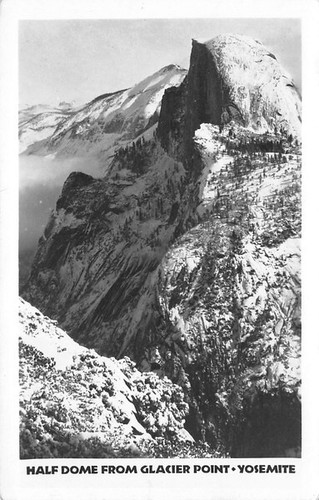 Half dome from - glacier, point