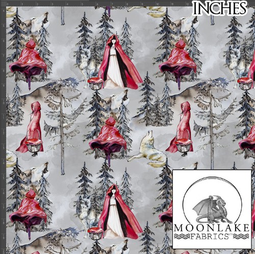 Red riding hood fantasy - red,