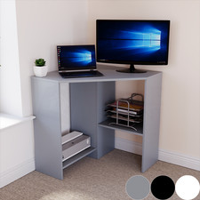 Corner Computer Desk Home Office Work Study PC Laptop Gaming Workstation Table