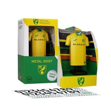 Norwich City Metal Football Shirt Personalised 2025-26 Home Kit Alloy Shirt