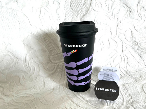 Starbucks halloween skeleton - starbucks,