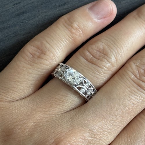 Tacori silver filigree ring - tacori,