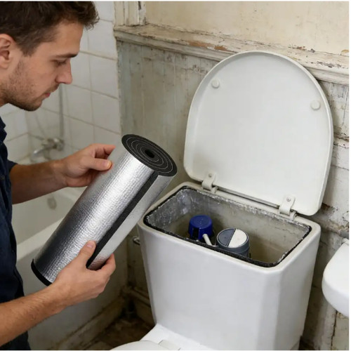 Toilet tank insulation - toilet,