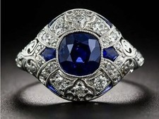 Art Deco Style 3.0Ct Oval