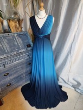 Phase Eight flowing Blue Ombre Gown/Dress Size 14 – Wedding / Party / Formal