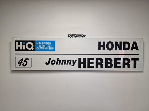 Btcc garage nameboard johnny - btcc,