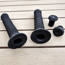 Vintage SALT BMX Grips With End Caps - Old Mid School BMX Grips - GT Mongoose  