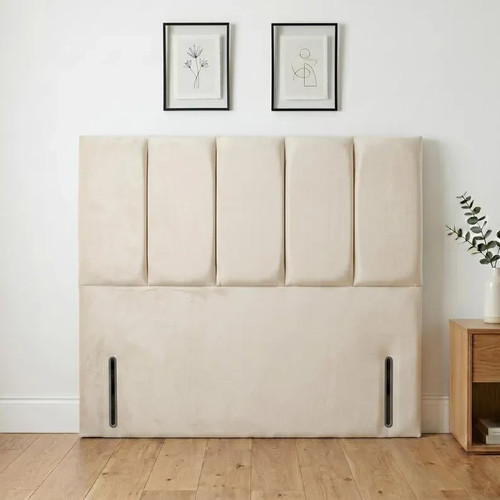 Headboard panelled plush - headboard,