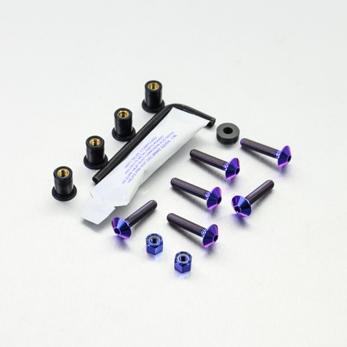 Titanium screen bolt - kit, honda