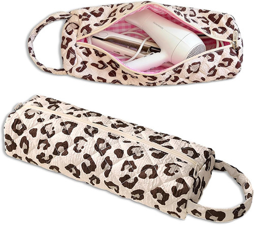 Cream leopard print portable - leopard,