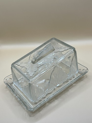 Vintage large patterned clear - patterned,