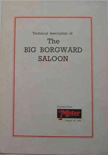 Borgward big six saloon - borgward, period