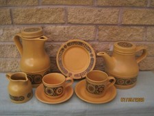 Retro Kiln Craft Tableware Baccus Design Ironstone Staffordshire England c1970's