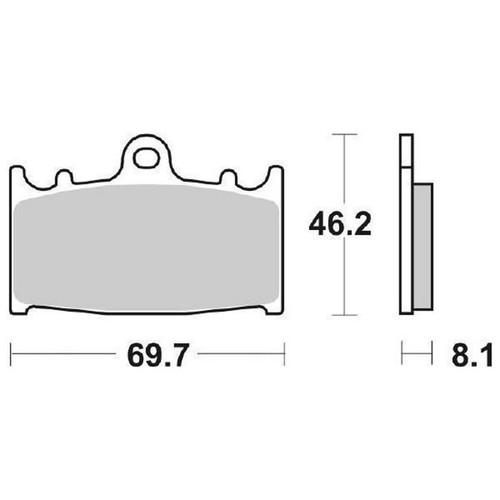 Pair brake pads 631hs - of, 631