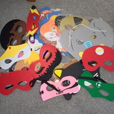 20 Kids Masks For Party Dress Up Animal Masks Superhero Mixed Party Bags Costume