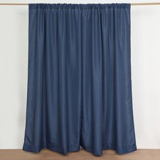 NAVY BLUE 2 Drapery Panels 8